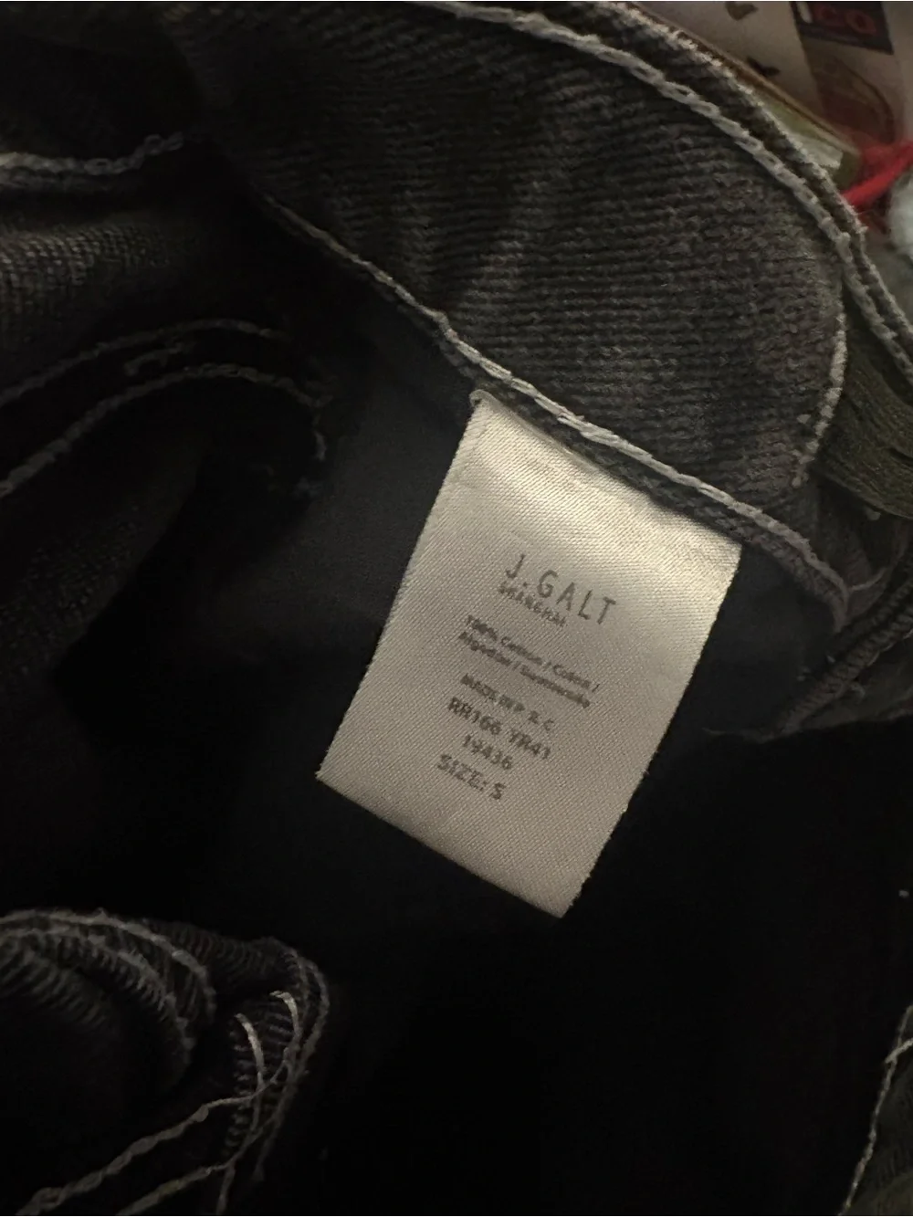 John Galt Black Cargo Jeans